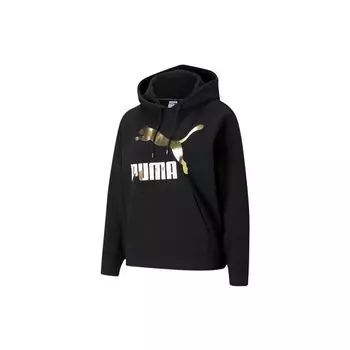 Puma Классический логотип с принтом спортивный свитер с капюшоном женские топы Lead 531385-51 S