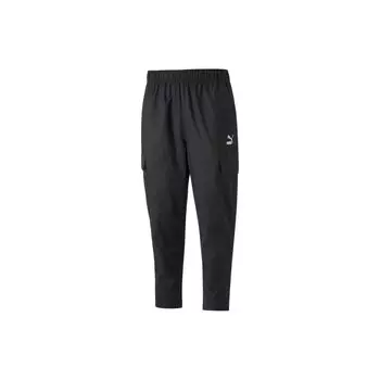 Puma Classics Woven Pants Men Bottoms Black 535605-01 M