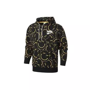 Puma Club AOP All-Over Smiley Print Hoodie Men Hoodie Черный 530367-01 S