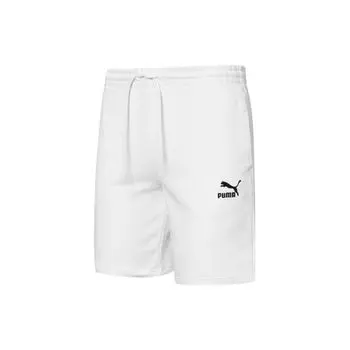 Puma Club Logo Sports Casual Shorts Men shorts White 533103-02