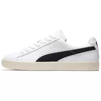 Puma Clyde Сделано в Германии Белые Черные Мужские Кроссовки Frosted-Ivory 394390-01 41