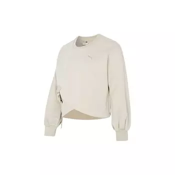Puma Cny National Style Новогодняя серия Bz Zaozhi Толстовка с капюшоном Однотонная толстовка с круглым вырезом Женские толстовки с капюшоном Хаки 539590-88 XL