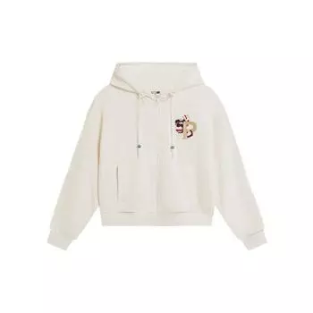 Puma Cny Series Cartoon Anime Pattern Knitted Hooded Sports Sweatshirt Women Sweatshirt Off-White 627272-65 XL