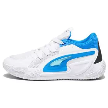 Puma Court Rider Chaos Ash Grey Team Aqua Мужские кроссовки Белый Черный Ультра-Синий 379013-07 42.5