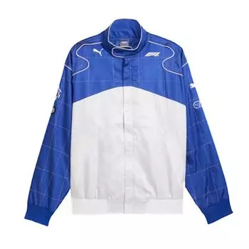 Puma Цветовой блок Удобная повседневная куртка с длинным рукавом Мужские куртки Синяя 631639-05 S