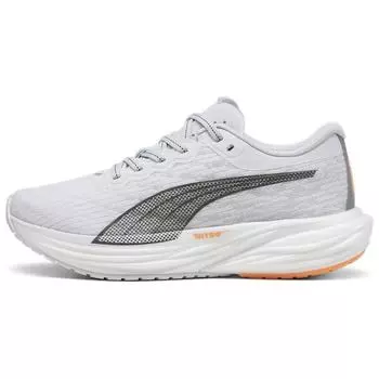 Puma Кроссовки женские Deviate Nitro 2 Silver Mist Neon Citrus серо-черные 376855-27 38.5