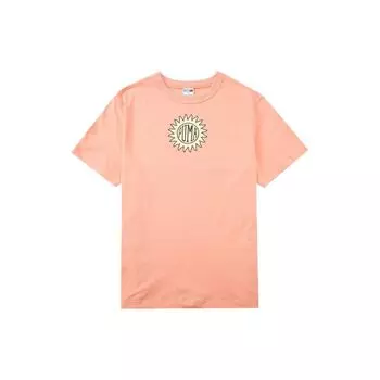 Puma Футболка с круглым вырезом и коротким рукавом Downtown Graphic Fun Print, мужские топы персикового цвета 535400-28 L