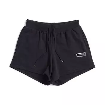 Puma Drawstring Printed Loose Casual Shorts Women shorts Black 584173-01 M