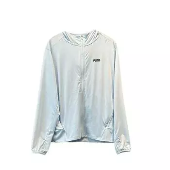 Puma Дышащая тканая куртка с капюшоном для защиты от солнца Спортивная повседневная куртка Унисекс Синяя 690188-42 S