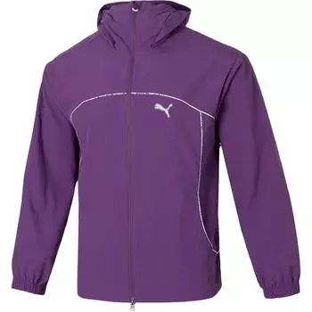 Puma Дышащая тренировочная куртка с длинным рукавом для бега, мужские куртки, фиолетовая 628484-89 L