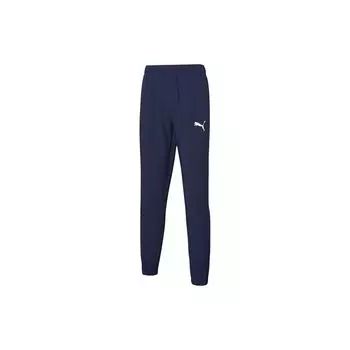 Puma Elastic Cuff Mid-Waist Knit Joggers Men Bottoms Navy 592929-06