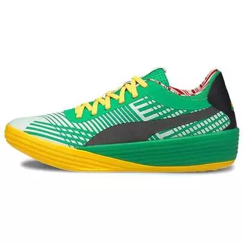 Puma Elf x Clyde All-Pro Buddy The Elf Men Sneakers Green Bright-Green Ultra-Yellow 195315-01