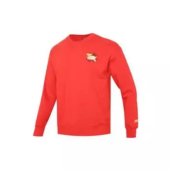 Puma Свитшот Essentials CNY Graphic Crew с вышитым логотипом кролика, топы унисекс 677414-11 L
