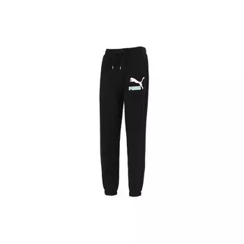 Puma Спортивные штаны Fandom с большим логотипом и трикотажными мужскими штанами средней посадки, черные 537747-01 L