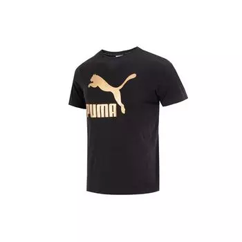 PUMA Fashion Casual Running Training Round Neck Short Sleeve T Shirt Men tops Black 621559-01 S