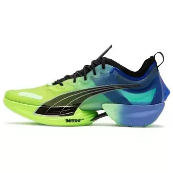 Puma Fast-R Nitro Elite Elektrocharged Мужские кроссовки Синие Royal-Sapphire Fizzy-Lime 377320-01 40