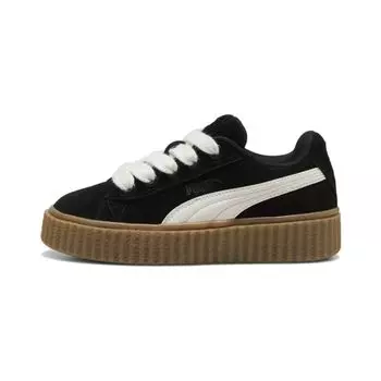 Puma Fenty x Creeper Phatty Little Kid Черные теплые белые детские кроссовки Gum 396830-01 27.5