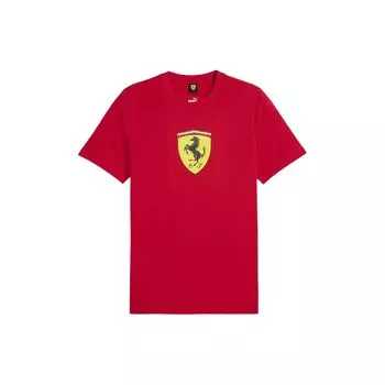 Puma Футболка Ferrari Logo Casual с круглым вырезом, мужские топы, гоночный красный 623805-02 2XL