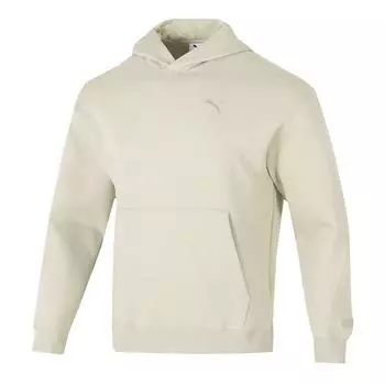 Puma Фитнес Бег Повседневный свитшот с капюшоном с длинным рукавом Унисекс свитшот бежевый 631384-68 S