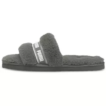 Puma Fluff Slide Charcoal Grey Женские кроссовки Белые 384937-02 35.5