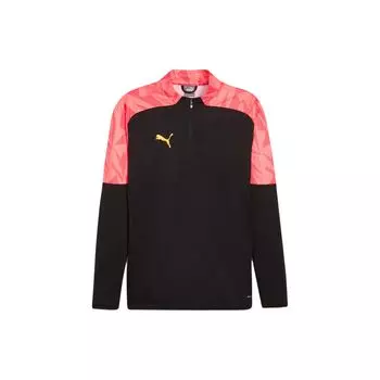Puma Мужские футбольные майки с длинными рукавами и воротником-стойкой Forever Faster Colorblock, черные 659262-57 L