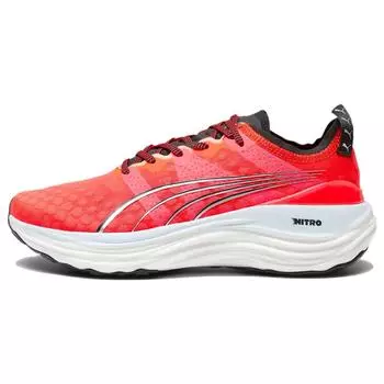 Puma ForeverRun Nitro Fire Orchid Silver Женские кроссовки Красный Черный 377758-09 35.5