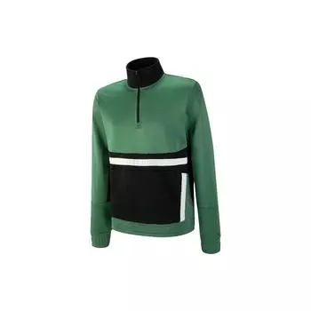 Puma Four Spirits Collection Вязаный свитер с вышитым логотипом и полумолнией, мужской свитер темно-зеленый 539159-01 L