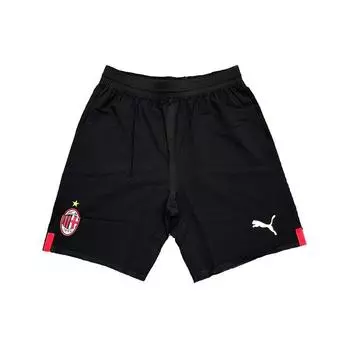 Puma Футбольные брюки Ac Milan 2022-23 Player Edition Home с эластичным принтом логотипа, дышащие, мужские, черные 765854-01 S