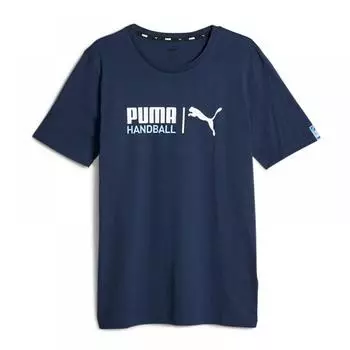 Puma Футболка для гандбола 65852406, круглая футболка с коротким рукавом 100/65852406