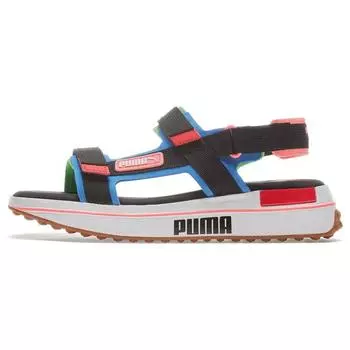 Puma Future Rider Game On Flou Green Blue Мужские кроссовки Black Palace-Blue Fluo-Green 371964-01