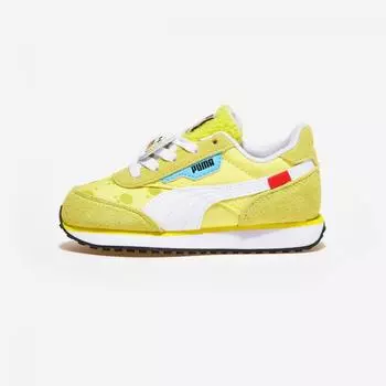 PUMA Future Rider Spongebob Preschool Lucent Yellow PUMA White