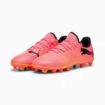 Puma Галерея Puma Kids Junior Футбольные бутсы Футзал Кроссовки Future 7 Play Fg Ag Pink/225