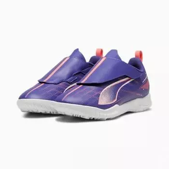 Puma Galleria Puma Junior Kids Soccer Shoes Futsal Shoes Ultra 5 Play V Tt Blue/170