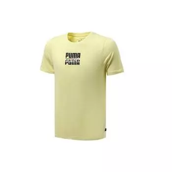 Puma Международная дышащая футболка с круглым вырезом и коротким рукавом для мужчин, цвет желтый 855977-40 M