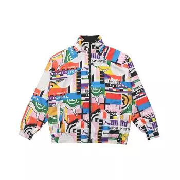 Puma Intl Lab Full Print Спортивная куртка с воротником-стойкой Мужская верхняя одежда с цветочным принтом 531331-02 L