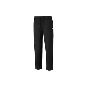 Puma Эластичные повседневные спортивные брюки с вышитым логотипом и шнурком Мужские брюки черные 535396-01 S