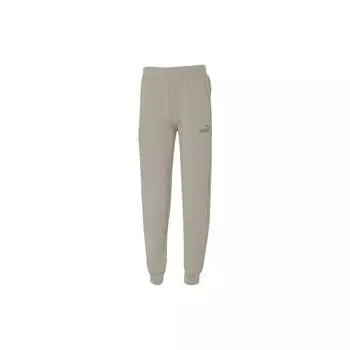 Puma Эластичный манжет на талии, трикотажные облегающие прямые брюки, повседневные брюки унисекс, хаки 673880-68 L