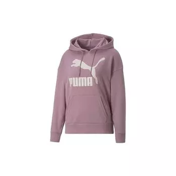 Puma Классические спортивные толстовки с логотипом, женские толстовки с капюшоном, фиолетовые 531385-46 S