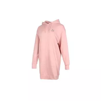 Puma Классическое платье с капюшоном и длинными рукавами Женское платье Розовое 599165-14 S
