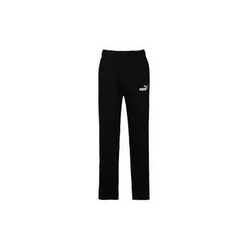 Puma Knit Straight-Leg Casual Sports Pants Men Black 843730-01 L