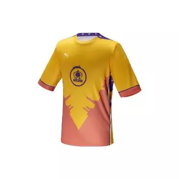 Puma Джерси KPL Hero Away Team с буквенным принтом, футболка с круглым вырезом и короткими рукавами, мужские топы, синий, желтый, 605761-06 S