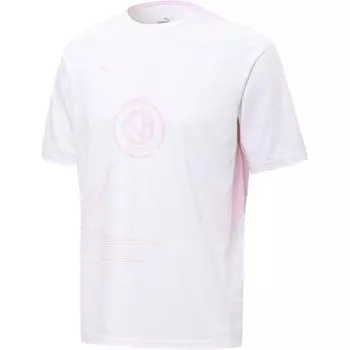 Puma Kpl Круглый вырез с коротким рукавом дышащая футболка мужские топы белые 60576214-A S