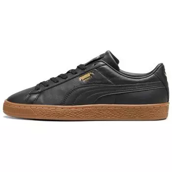 Puma Basket Classic 21 Черно-золотые с резиновой подошвой Унисекс Кроссовки 37492330 42
