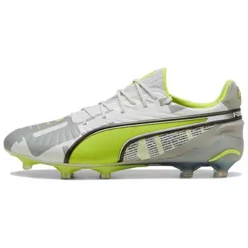 Puma Кроссовки мужские King Ultimate FG AG Forever Pack серые перьевые-серые электрически-лаймовые 108426-01 40