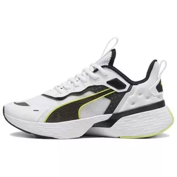 Puma Кроссовки Softride Sway White Black Lime Pow Unisex 379443-04 39