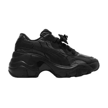 Puma Кроссовки женские Pulsar Wedge Charms черные состаренные-серебристые 400973-01 35.5