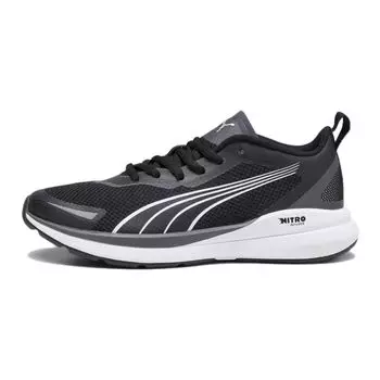 Puma Kruz Nitro Big Kid Black Silver Детские кроссовки Белый Темно-Уголь 378878-02 36