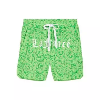 Puma Lafrance Alphabet Print на шнуровке повседневные шорты мужские плавки зеленые 622825-01 S