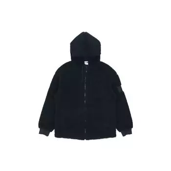 Puma Lambswool Ветрозащитная куртка с капюшоном и логотипом Мужская верхняя одежда Черный 535066-01 L