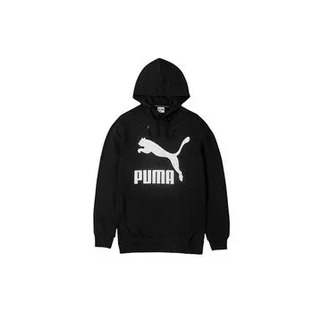 Puma Large Logo Drawstring Hoodie Unisex Hoodies Черный 579071-01 XXL